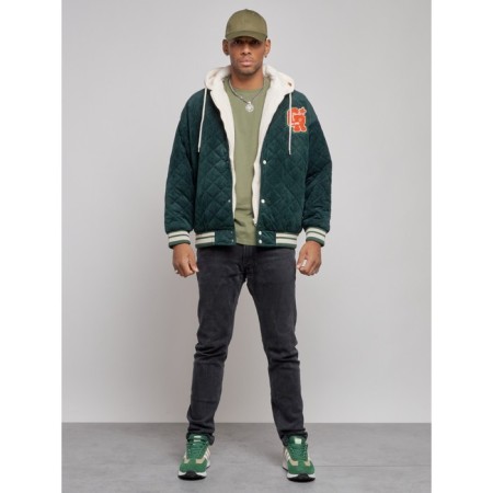 Male bomber, size 50, dark green color