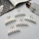 Hair crab "Pearl" zig-zag, 7 cm, white