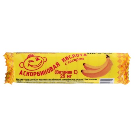 Ascorbic acid with banana sugar, 10 pcs 3 g