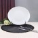 Dining plate Arya Home Ellipse, 6 pcs, d = 27 cm, white color