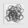 Half -ring for bags, d = 25 mm, thickness - 2 mm, black nickel color