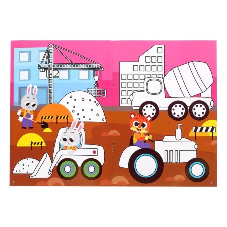Coloring reusable set "drawing-stand. For boys ”2 pcs. 12 p.-2