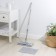 Swan for washing the floor is a flat share, 2 microfiber nozzles, a telescopic steel handle, 36 × 13 × 83 (125) cm, Mix color