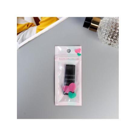 Invisible hair "Ariel", set 10 pcs., 6 cm, black