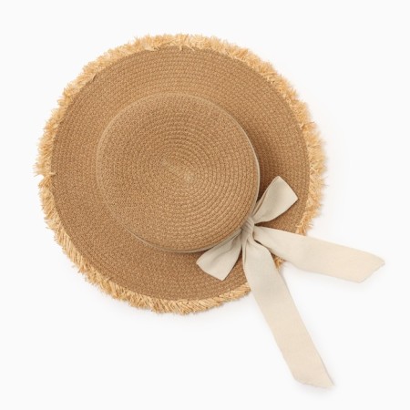 Women's hat minku, light brown color, rr 58-1
