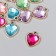 Decor for creativity Plastic for metal "Heart. Rhil" mix 1.6x2 cm