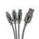Cable 3 in 1 Byz BL-699, USB-Microusb/Lightning/Type-C, 3.1 a, 1.2 m, silver