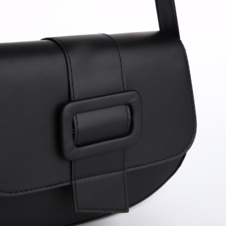 Women's bag on the shoulder, black color 25*16*6 cm-2