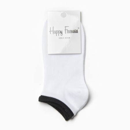 Women's socks, white/black color, size 35-38-2