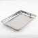 Stainless steel tray, 49 × 34 × 4.5 cm, 430 steel
