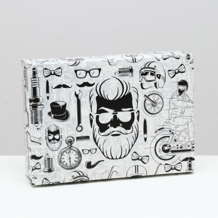 Gift box "for a cool man", 21 x 15 x 5.7 cm