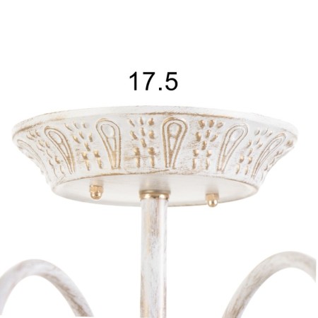 Chandelier 2150/8 E14 40W is white with a golden patina 79x79x35 cm Bayerlux-7
