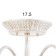 Chandelier 2150/8 E14 40W is white with a golden patina 79x79x35 cm Bayerlux