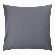Pillowcase Ethel 70x70 cm, dark gray color, maco-satin, 114g/m2, 100% cotton
