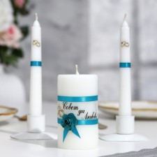 A set of wedding candles 