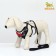 A set with a soft harness with a bow "Cell", L, leash 120 x 1.5 cm, og 35-50 cm, black 96837