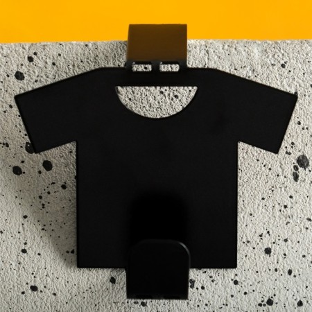 Hanger on the door "shirt" 7x6x5cm, black-1