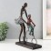 Polystone souvenir "Mom teaches her son to ride a bicycle" under metal 24x8x31 cm