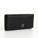 Women's wallet on magnets, black color