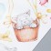 Stick plastic interior color "kittens with butterflies and balloon" 40x60 cm