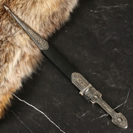 Caucasian dagger, souvenir "Irbis" leather, melchior-3