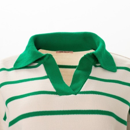 Female jumper, dark green color, one size (42-46)-12