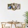 Wall clock, series: photo frames, "anchor", smooth move, D-12 cm watch, 42 x 27 x 3 cm