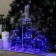 Garland "thread" 5 m dew, IP20, silver thread, 50 LED, purple glow, CR2032x2