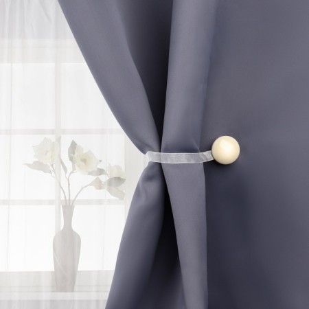 Picking for curtains, d = 4 cm, milk color