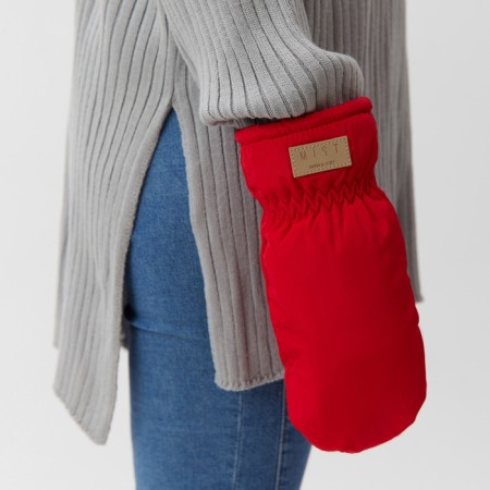 Women's mittens for lawsuit. Mehu Mist, rr. 26cm, red-1