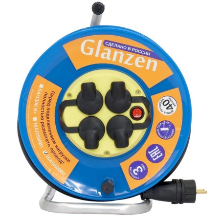 The extension cord on the Glanzen coil with a shit. 4 Gn. Kg 3x2.5 IP44 art. EB-40-011-1