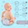 Reusable diaper, fleece, color is light gray