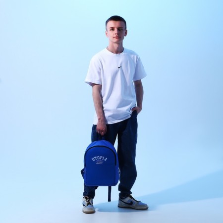 Backpack school textile Utopia, 38x14x27 cm, blue color-8