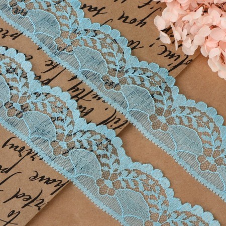 Capricon lace, 40 mm × 10 ± 1 m, blue color-1