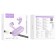 Hoco EW39, ​​TWS headphones, wireless, vacuum, noise -capture, BT 5.3, 30/300 mAh, purple