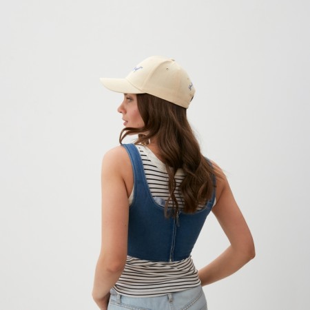 Women's cap with embroidery MIST BLESSED, Milk, p. 56-58-5