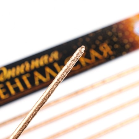 Bengal lights "salute", 50 cm, 5 pcs, gold, 120 seconds-3