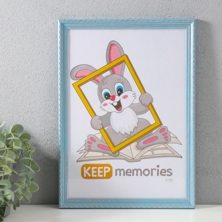 Photo frame Plastic "Blue Style" 21x30 cm, blue