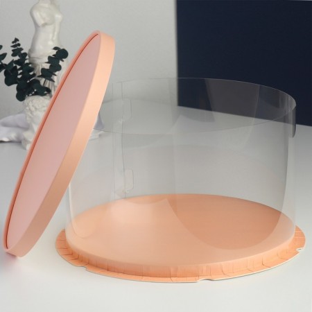 Cake box, confectionery packaging, "pink", 30 x 30 x 18 cm-1