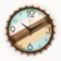 Wall clock, series: interior, discrete move, d-33.5 cm, aa