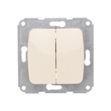 2-clat circuit breaker Kranz hidden installation, 10a, beige KR-78-0232