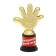 The award figure “Winner of the Competition”, five, Cup, plastic, gold, 6.5 x 10.5 x 4 cm.