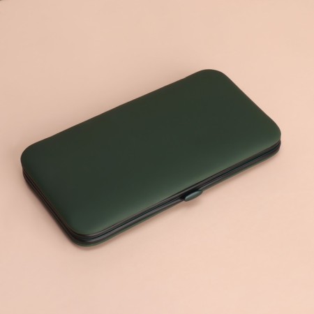 Manicure set, 12 items, in case, emerald color-7