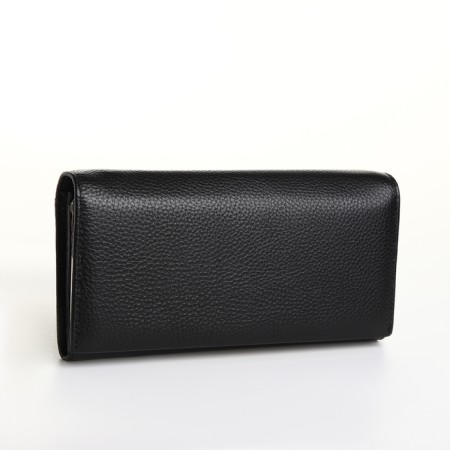 Women's wallet on a magnet, black color