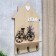 Hooks decorative wood "bicycle with lavender at the house" 34x24x4.2 cm mix