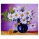 Diamond mosaic "Vase with flowers" 40 × 30 cm, 31 centers. + sticker