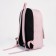 Youth backpack on lightning from textiles, 2 pockets, pink color