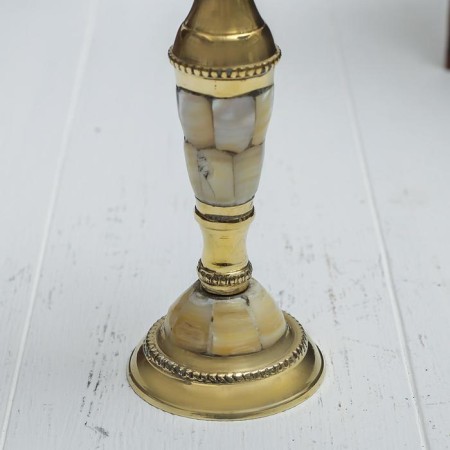 Summary for 1 candle "Royal chic" with mother -of -pearl 13 cm-3