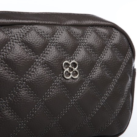Bag Cross-Bodi with a zipper, gray color-3
