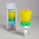 Candle for the cake musical "Tulip", spinning, yellow, 14.5 × 6 cm
